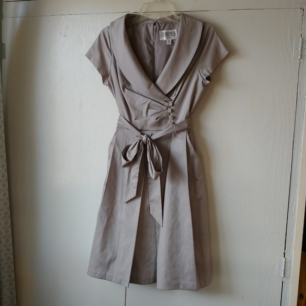 Julian Taylor Cap Sleeve Fit & Flare Dress